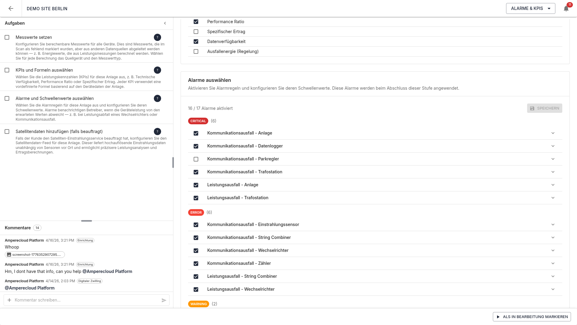 KPIs und Formeln
