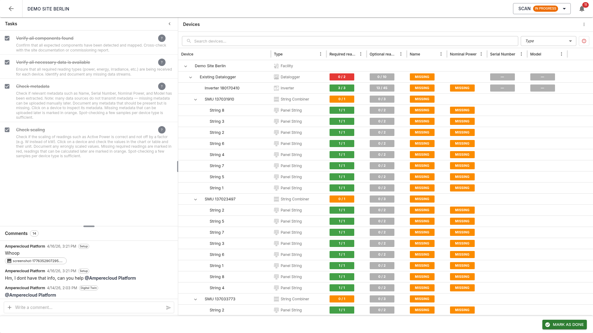 Scan overview