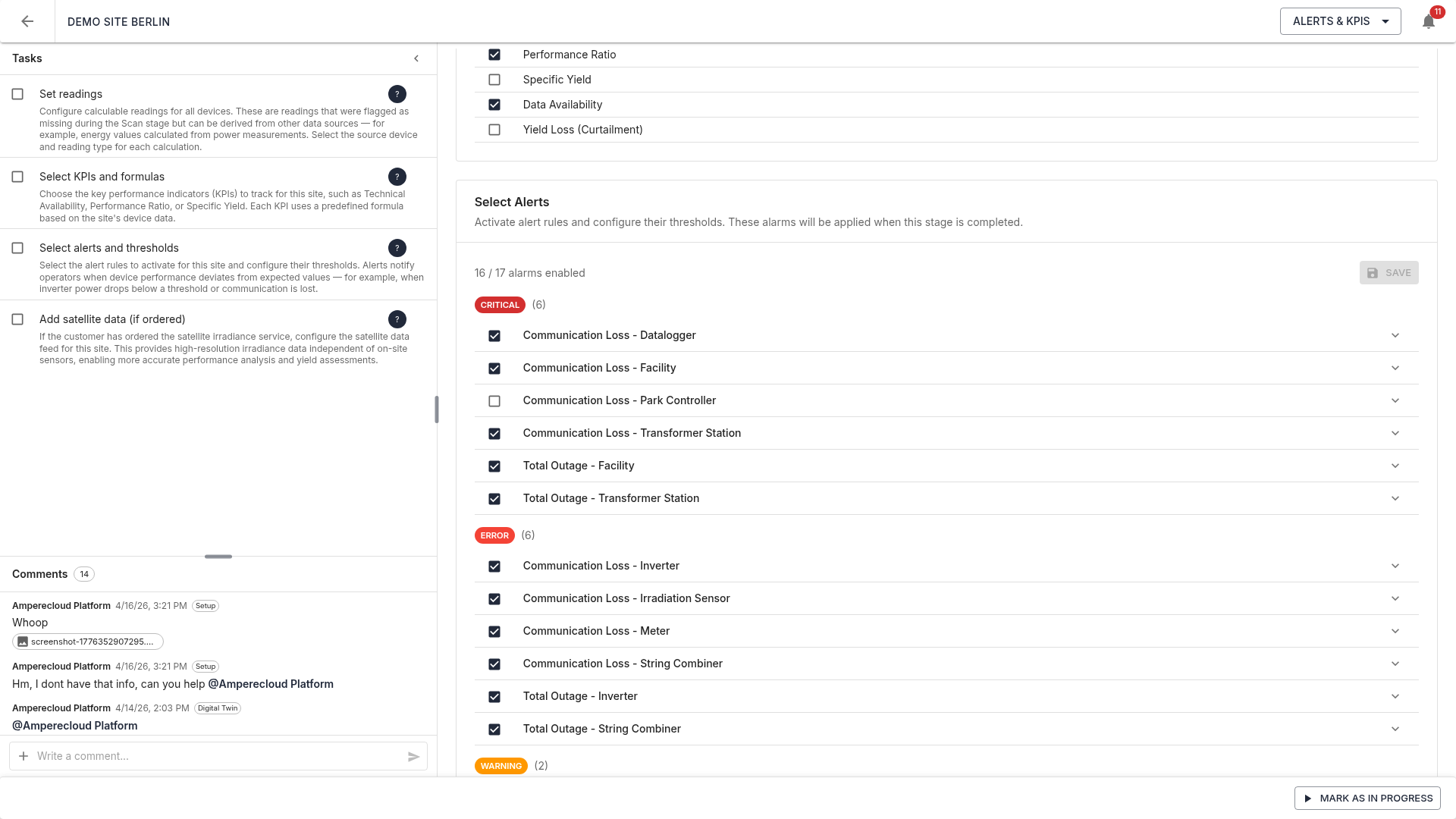 KPIs and formulas